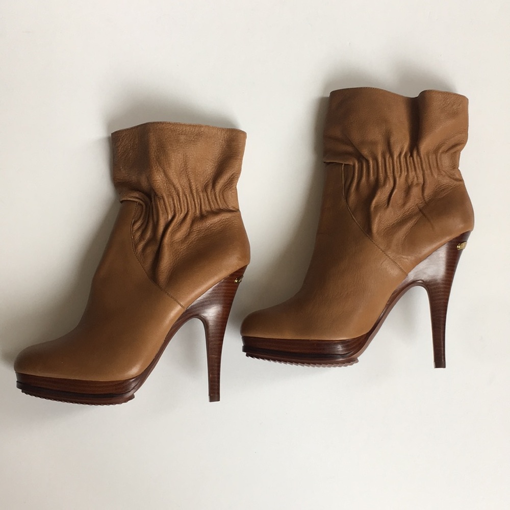 MICHAEL by Michael Kors Leather Platform Booties